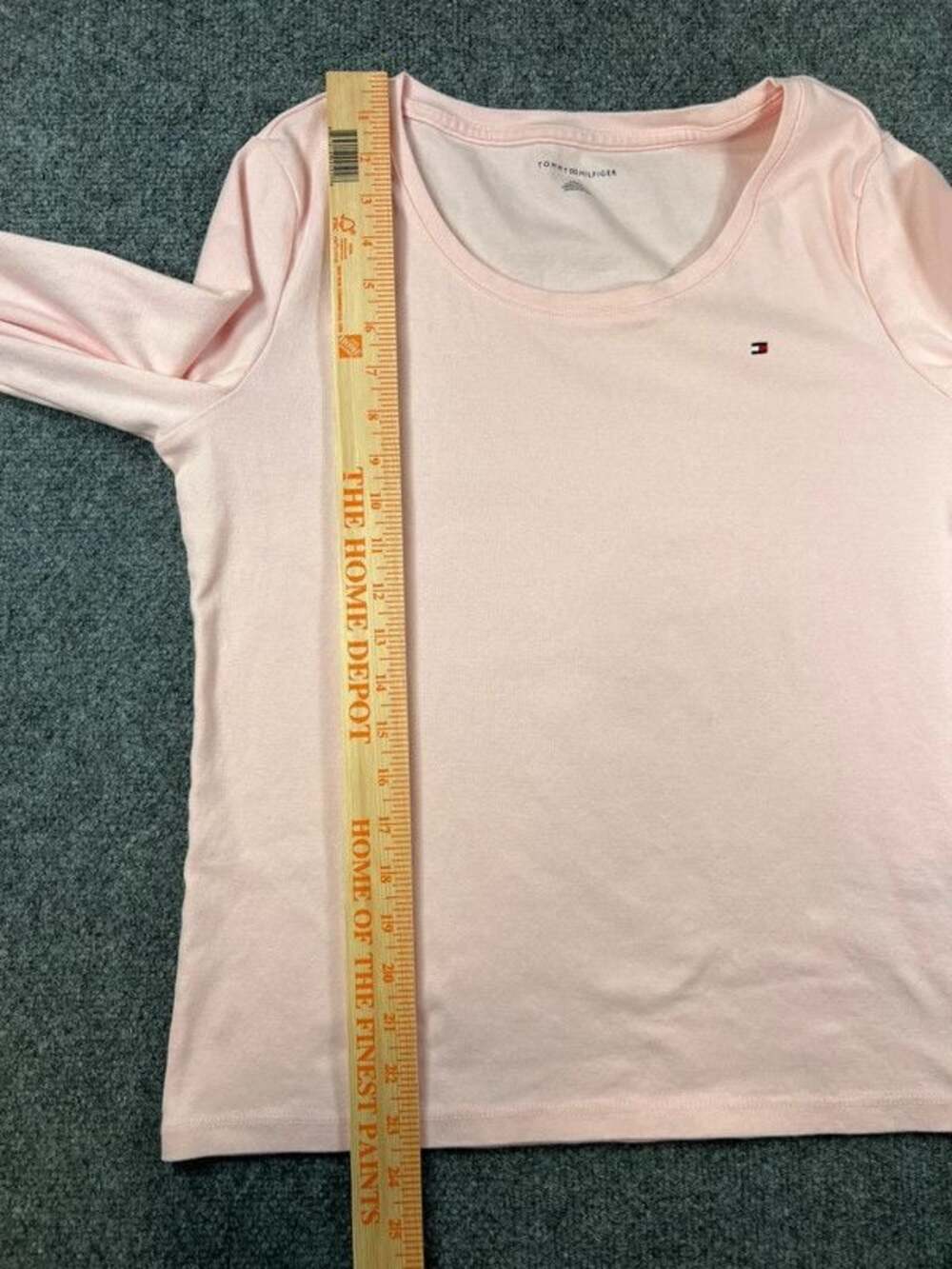 Light pink long sleeve Tommy Hilfiger shirt size large C91 - Picture 5 of 7